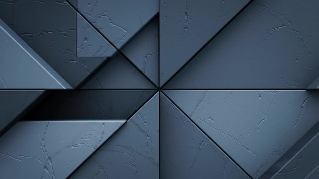 Geometric pattern of triangular shapes creates a modern and abstract design with textured surfaces and subtle shadows.