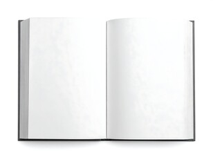 Naklejka premium A blank, open book with white pages