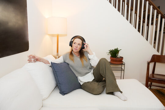 Woman Listening to Music 
