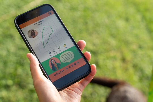 Dog walker app profile