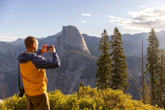 Cell Phone camera handsome Photography Yosemite  Park valley
