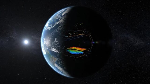 Compelling 3D Earth Scan Reveals Inner Layers and Geophysical Data in Outer Space for Scientific Exploration and Global Research