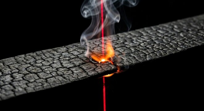 Precision Laser Technology: Slicing Through Charred Shou Sugi Ban Wood