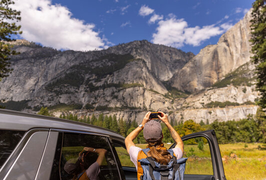 Cell Phone camera handsome Photography Yosemite  Park valley