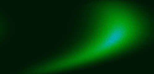 Abstract green and cyan cosmic nebula with glowing grainy stardust texture © ABDUL