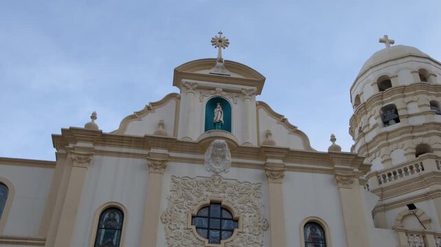 Exterior View of the Historic Quiapo Church in Manila Philippines