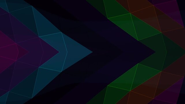 Dark Background with Colorful Geometric Shapes.