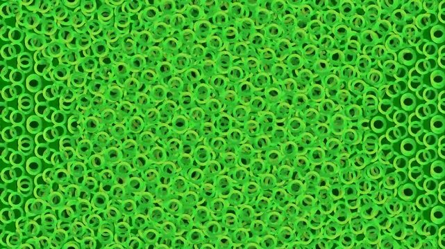 Green Patterned Background with Circular Shapes.