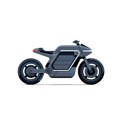 Fototapeta premium Modern electric motorcycle illustration with sleek design and futuristic look