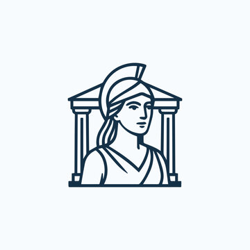 Acropolis Athena Goddess Logo
