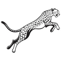 Fototapeta premium leopard vector illustration