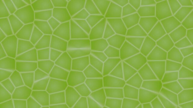 A seamless vector illustration of an abstract green leaf texture featuring a geometric mosaic pattern for a nature-inspired backdrop design