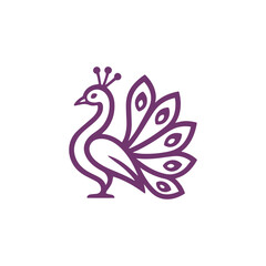 Fototapeta premium Majestic Peacock Logo