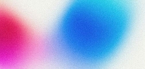 Blue pink grainy background, abstract blurred noise texture red purple gradient shape on white backdrop for header, event poster, banner, cover, wallpaper design