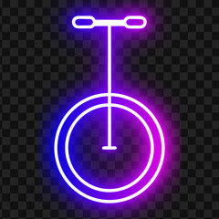 Neon Unicycle Icon Design © Bidha