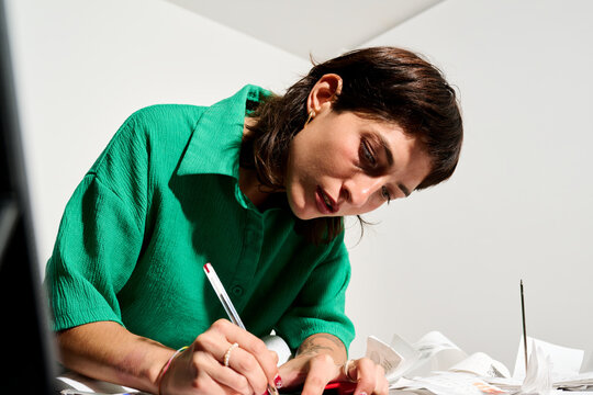 BusinessWoman writting 