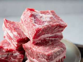 Fototapeta premium raw meat on a plate