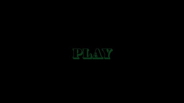 Play text in green for Game Development | Game UI Text Animation 