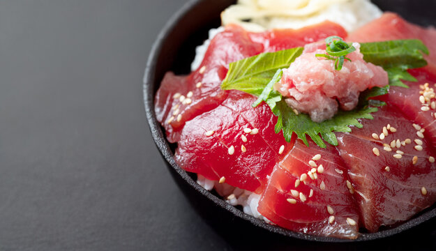 Tuna rice bowl, Japanese food