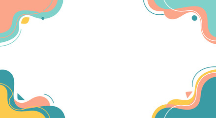 Obraz premium Abstract fluid shapes background, pastel colors, modern design, copy space