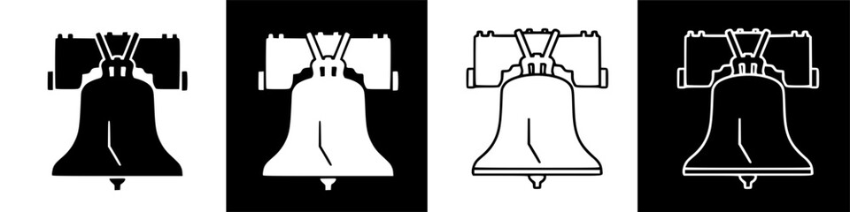 The iconic Liberty Bell stands tall in Philadelphia, symbolizing American freedom and history. © IamHydra13