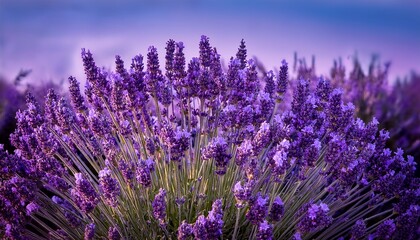 Real Close Up Macro Photo Of Lavender On A Plain Background Captured In High Quality With Sharp Detail And Natural Vibrant Colors