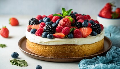 Cake With Berries