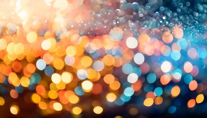 Abstract Colorful Background With Bokeh