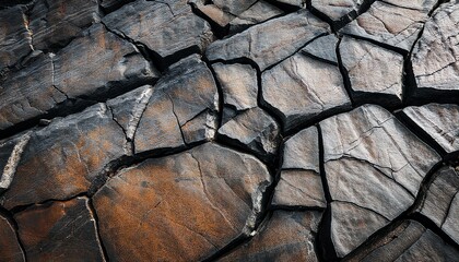 Textured Cracked Rock Surface N Abstract Natural Background
