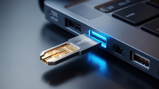 Hardware security key macro USB authentication zero trust technology detail