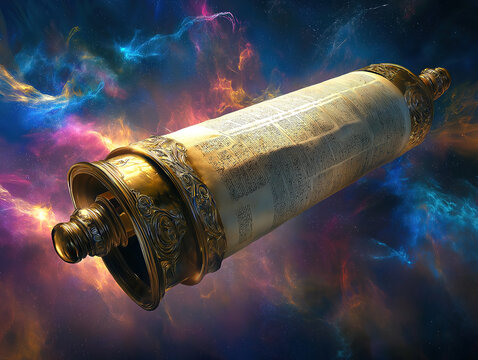 A Levitating Torah Scroll Unwinding in a Deep Cosmic Universe