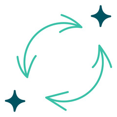 Obraz premium Magic Sync Refresh Icon