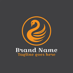 Obraz premium Duck logo. Vector EPS file. CMYK color mode. Editable color. Easy to download.