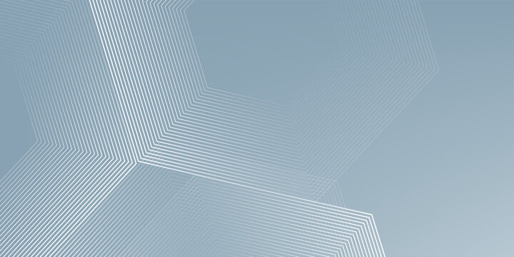 Special Vector watercolor hexagon line art background