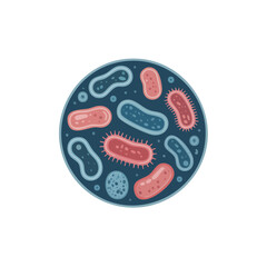 Bacteria Cells Illustration.