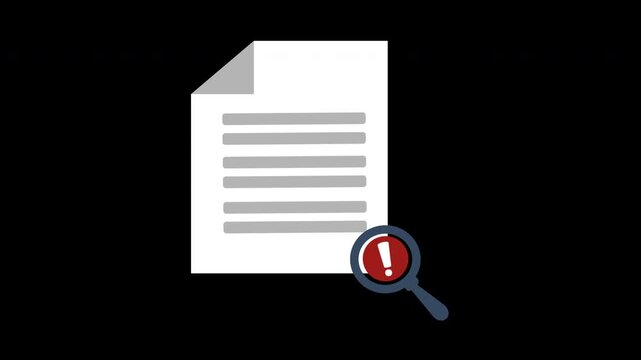 search issue document animated