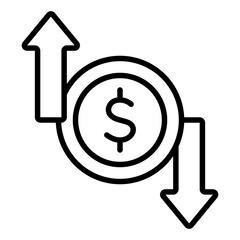 Obraz premium Profit And Loss Icon