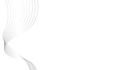 Modern Graphic Design with Smooth Gradient Gray Lines and Abstract Waves
