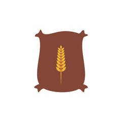 sack with a wheat stalk
