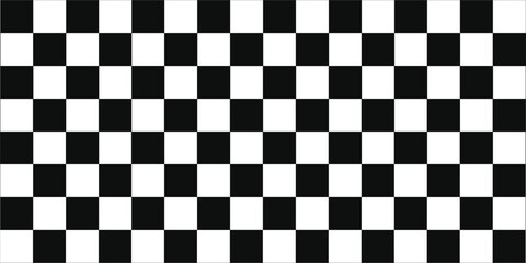 Chess perspective floor background. Black and white chess board perspective floor texture. Chess board pattern surface. Fading and disappearing chess board background. vektor