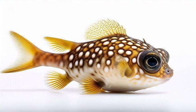 Devils Hole Pupfish On White Background