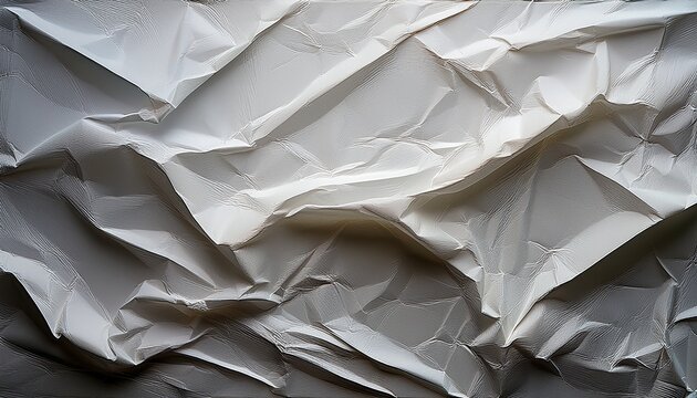 Paper Crumped Texture Transparent Glued Poster Template