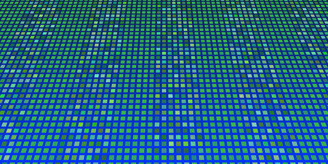 Naklejka premium Blue square digital pattern creates a futuristic and technological background illustration. modern vector design eps10