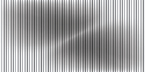 Obraz premium Corrugated, fluted pastel grey colored glass vector texture. Ribbed plastic gradient background