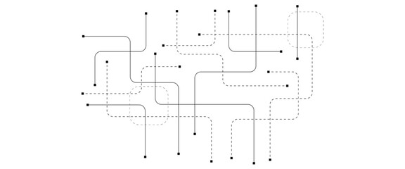 Abstract background with technology circuit board texture. Modern electronic motherboard texture. Creative idea for internet technology. Tech concept for header, web banner, website, presentation.