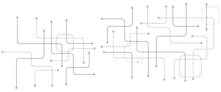 Abstract background with technology circuit board texture. Modern electronic motherboard texture. Creative idea for internet technology. Tech concept for header, web banner, website, presentation.