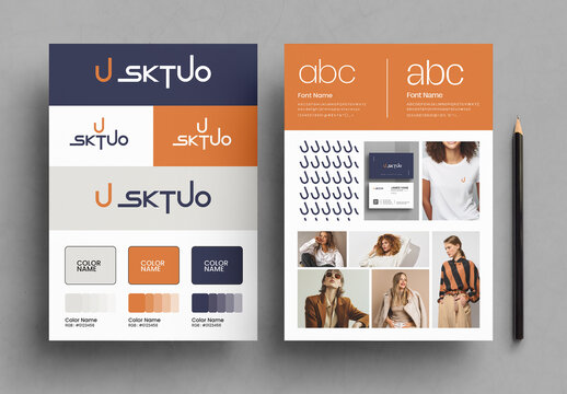 Brand Guideline Kit Design Professional Identity Template