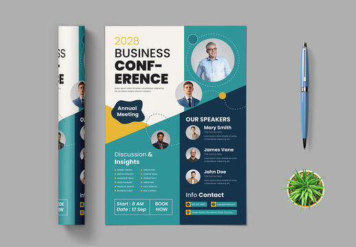 Business Conference Flyer Layout