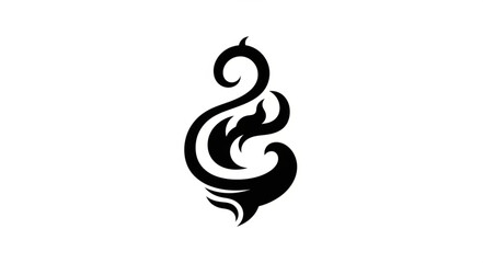 Obraz premium Black Snake Logo Design Element.