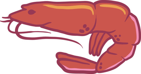 Summer Shrimp Vector Art © Monsters Visual